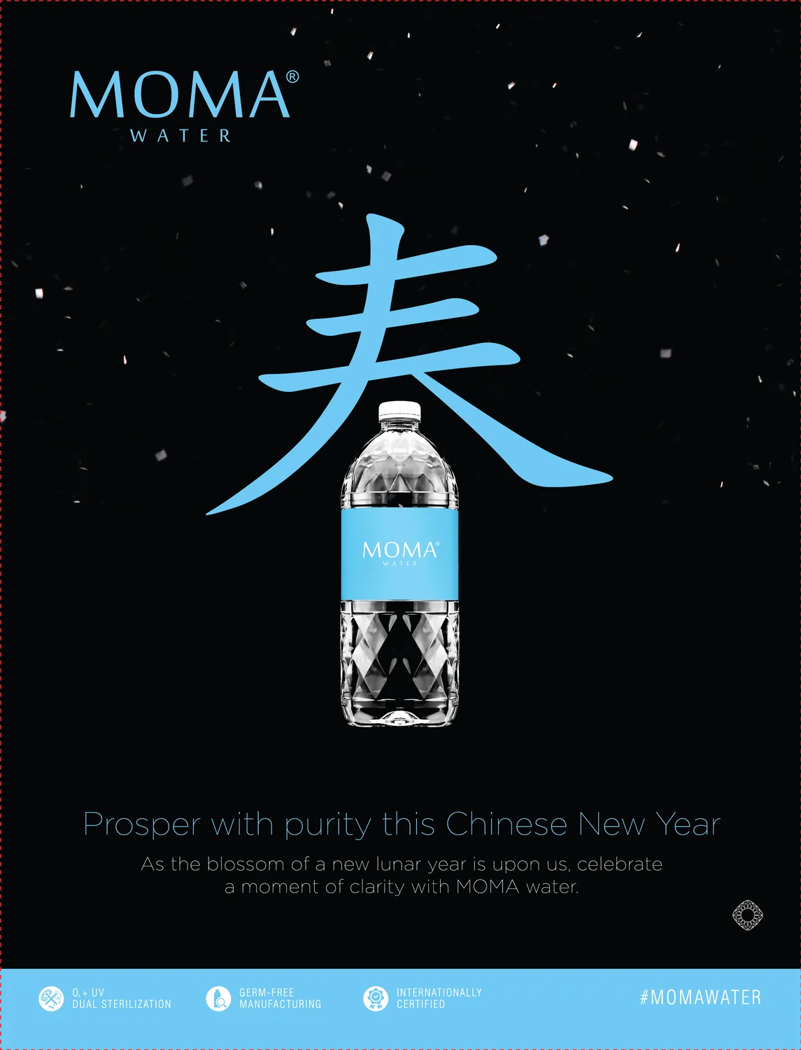 MOMA Chinese New Year greeting — Prosper with purity.