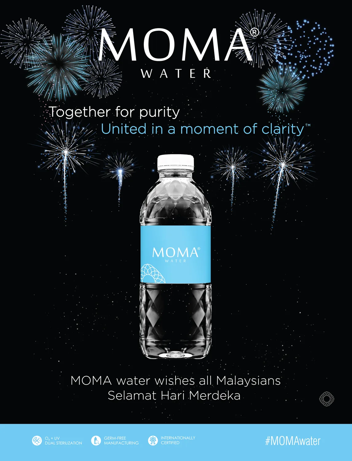 MOMA Merdeka greeting — Together for purity.