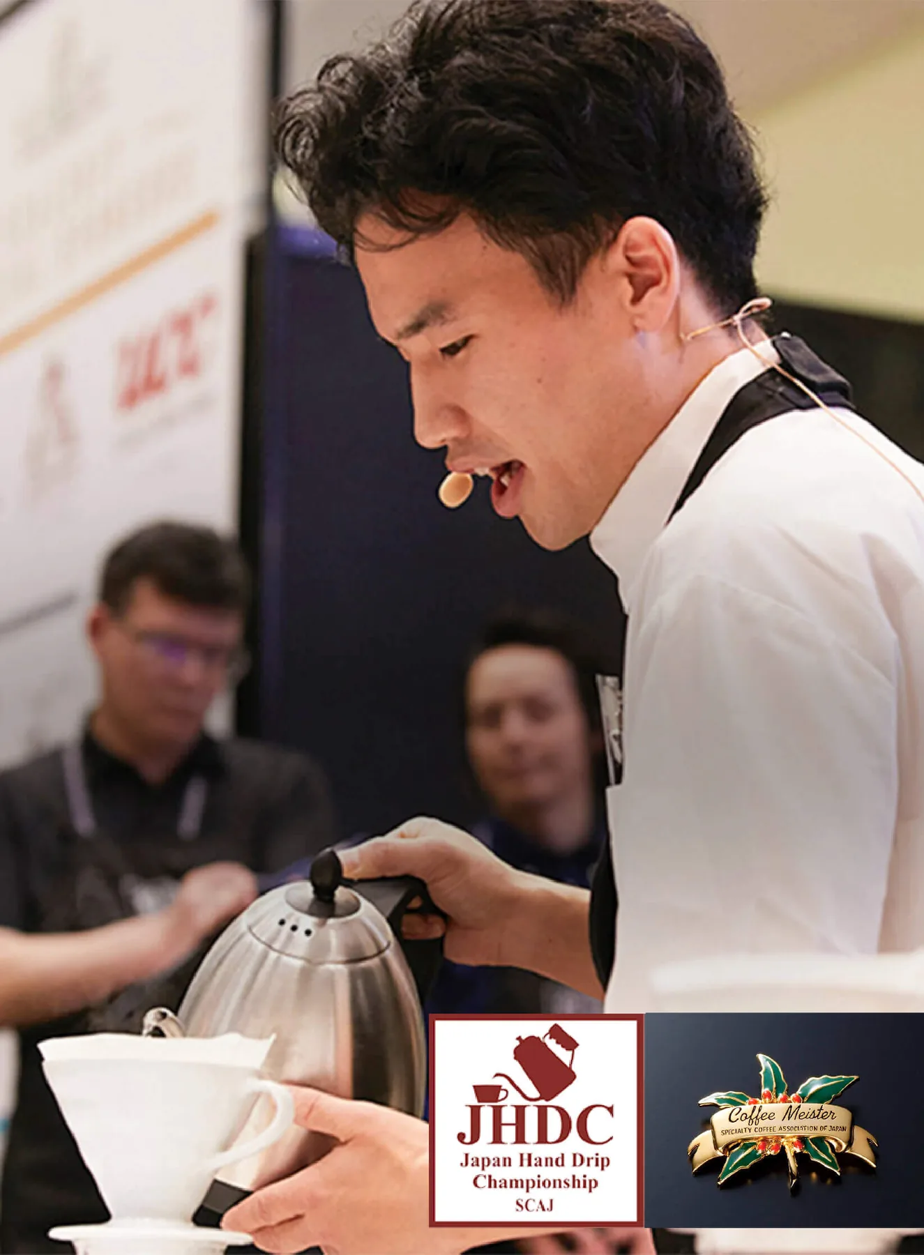 Yohei Kubota, Japan Hand Drip Champion, brewing a pour-over — the champion's choice.